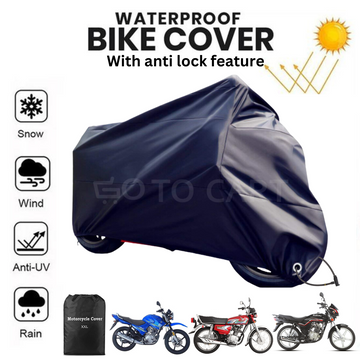 Motorcycle Parachute Top Cover for CD 70 & CG 125 - Multi Color - Bike's Body Protection Cover